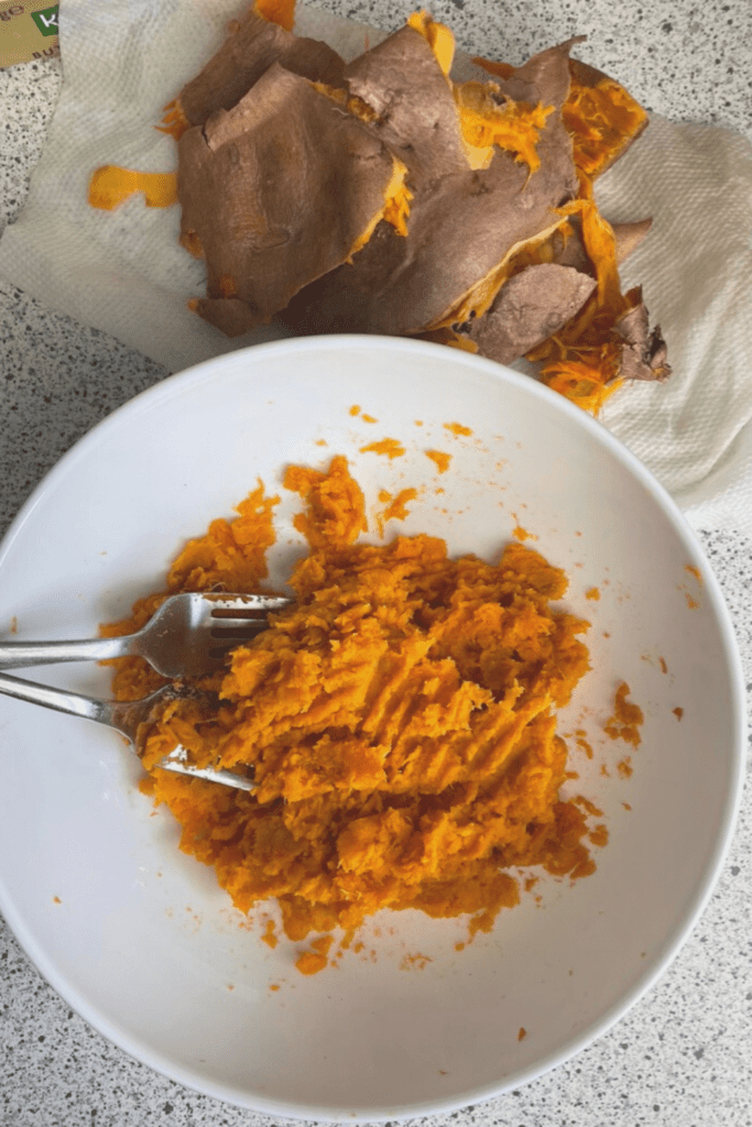 smashed sweet potato gluten free grubz